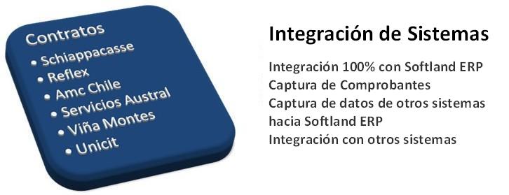 Integraci&oacute;n de Sistemas: captura de comprobantes y datos de otros sistemas hacia Softland ERP.
